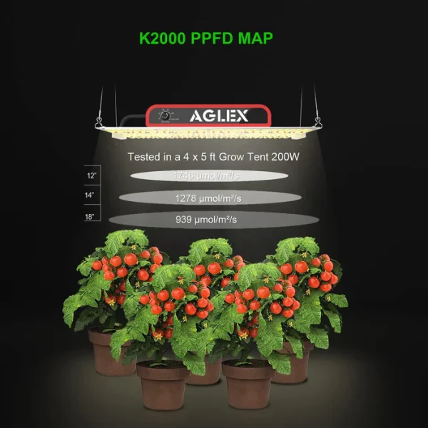 AGLEX K2000 Led Grow Light – ლედ ნათურა მცენარეებისთვის - Image 2