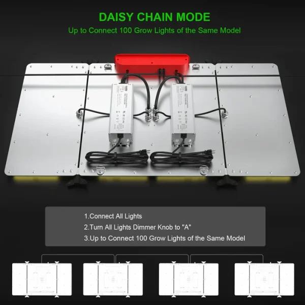 AGLEX - K4000 - 400W LED Plant Grow Light -  სათბურის ლედ განათება - Image 4